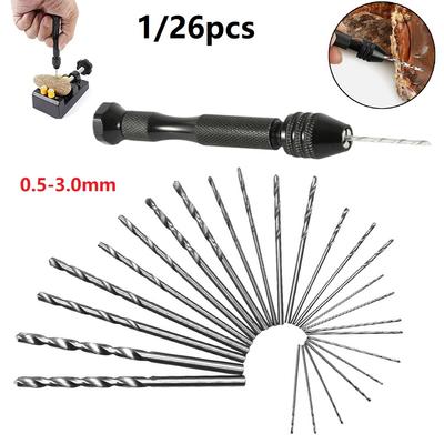 Mini Tiny Micro HSS Bohrer Bits Schnellspannbohrfutter 0,5-3,0 mm Handmodell Handwerk DIY Werkzeug