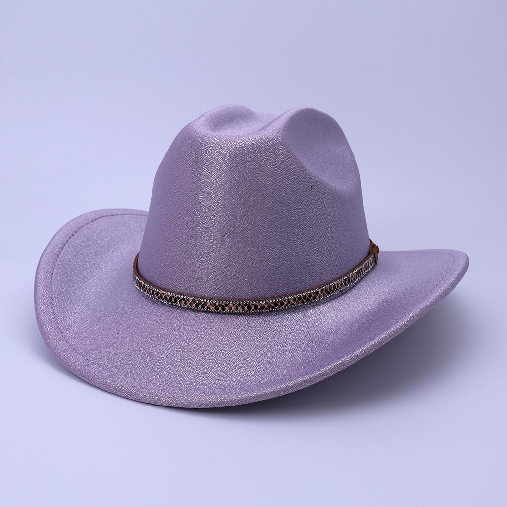 Men'S And Women'S Ethnic Style Western Cowboy Hat Sunscreen Travel Sunshade Top Hat Big Brim Jazz Hat Knight Hat