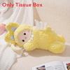 Plush Animal Tissue Holder With Creative Car Theme For Living Room Use