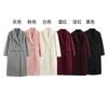 Womens Wool Blend Long Sleeve Double Breasted Coat 2025 Fall Casual Loose Fit Outerwear