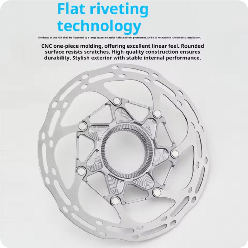 RIRO Bicycle Center Lock Rotor 140mm/160mm Hollow Heat Dissipation Wind Breaking for Road Mountain Bike Disc Brake Accessories