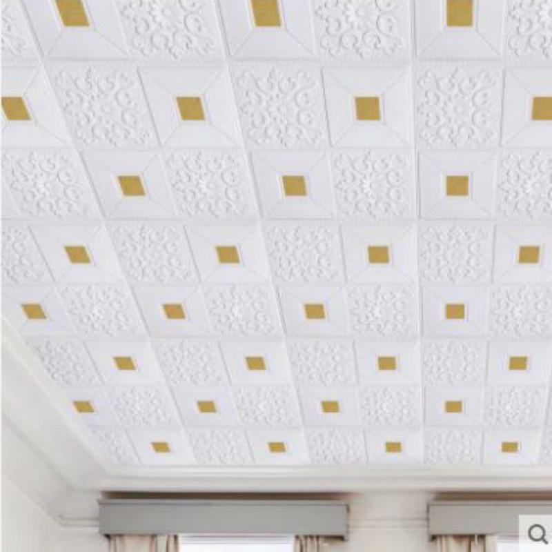 7 Color 3D Stereo Wall Stickers Self-adhesive Ceiling Bedroom TV Background Decorative Stickers