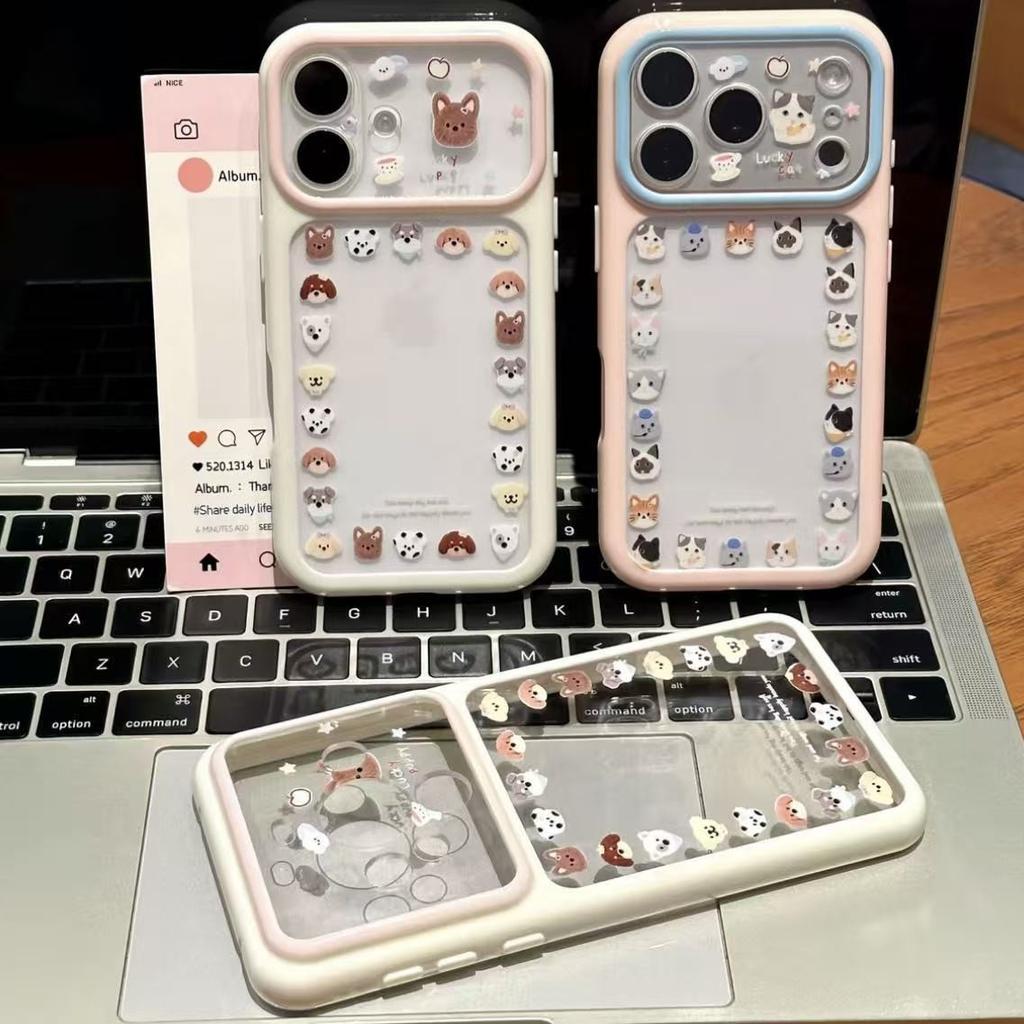 Circle Kitten Puppy Second Change Apple 11promax for Iphone11 Transparent Hard Shell Dopamine Star Shell