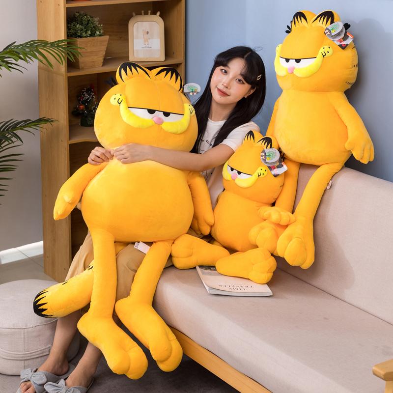 Big Size Garfield Family Kawaii Plush Toys Hug Pillow Comfortable Back Cushion Garfield Cat Stuffed Animals Peluche Dolls Gifts