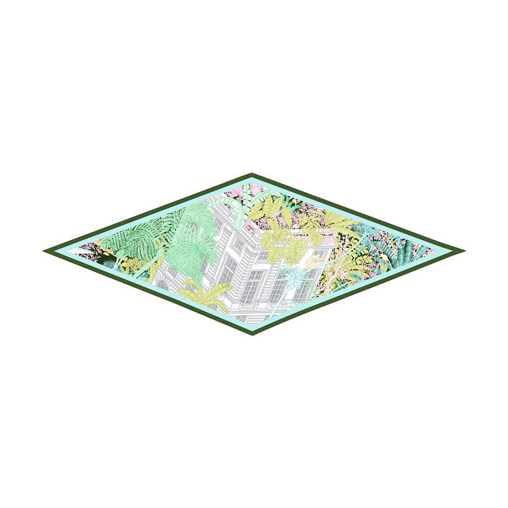 

Versatile Diamond Silk Scarf, Animal Flower Horse Twill Decoration Streamer Temperament Small Scarf, Silk Scarf 122CM x 45CM