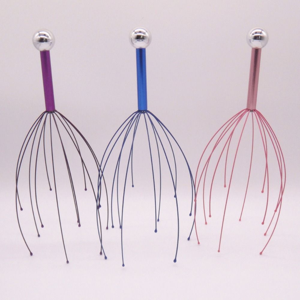 

Steel Blood Circulate Healing Pain Relief Stress Relaxing Claw Scalp Head Neck Body Massage Octopus