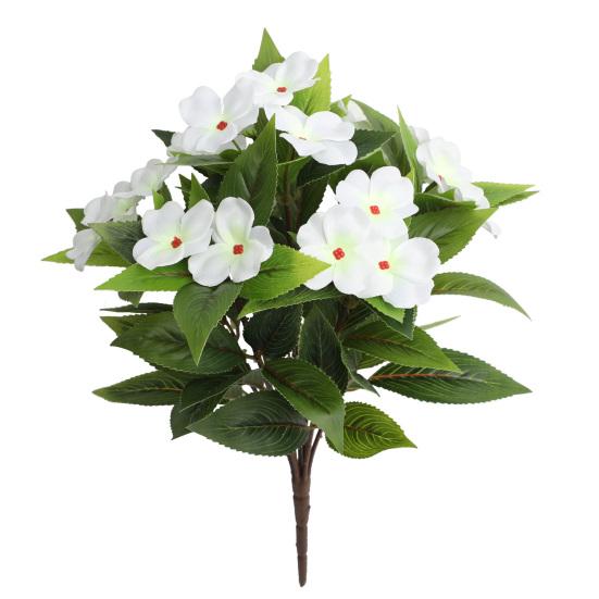 

1/5 шт. искусственный бальзам 6 вилок реалистичный искусственный шелковый цветок для дома, офиса, свадьбы, вечеринки, помещения, улицы, искусственный цветок, цветущие растения, украшение 1pc белый