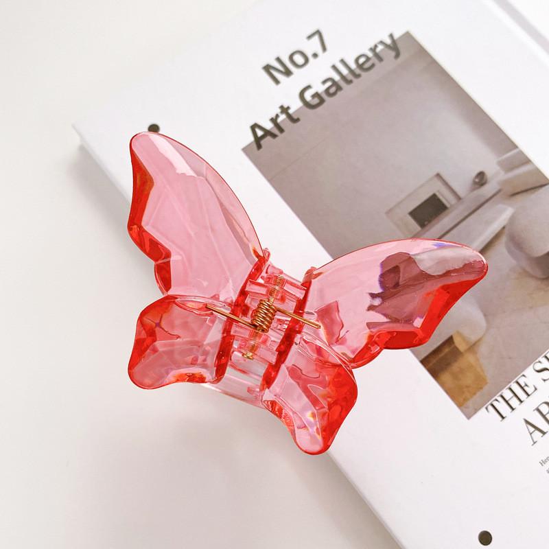 Elegant Handcrafted Plastic Hair Claw Clips In Vibrant Colors For Women