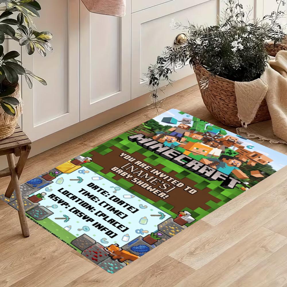 Minecraft Customize Your Name Kitchen Rug Runner Rug Laundry Mat Hallway Entryway The Best Gift Choice
