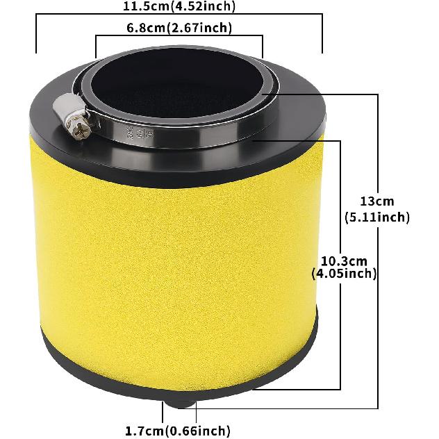 Road Passion Luftfilter för Honda TRX300 Shaft 2WD FourTrax 300 1992-2000/TRX300 FOURTRAX 1988-2000 MODEL