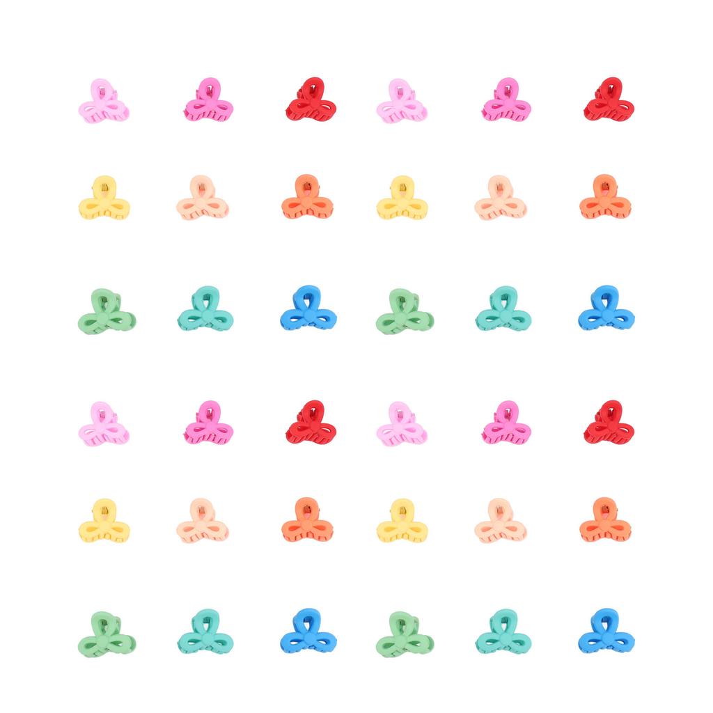 100pcs Mini Flower Hair Clip Cute Strong Grip Hair Accessories Small Tiny Hair Claw Clip for Daily