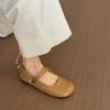 Flat silver Mary Jane shoes women's shoes new round head commuting versatile light mouth single shoes