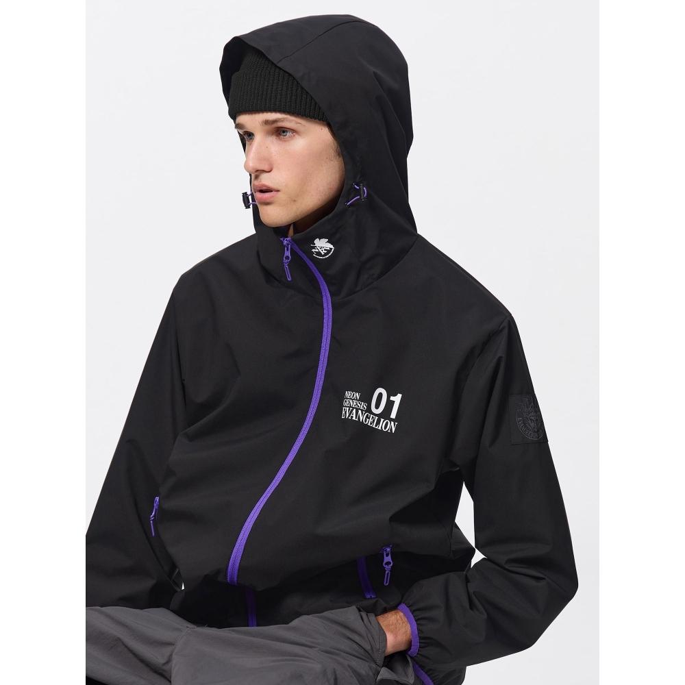 

GU by Uniqlo Ветрозащитная парка Shell Evangelion 09 BLACK/S