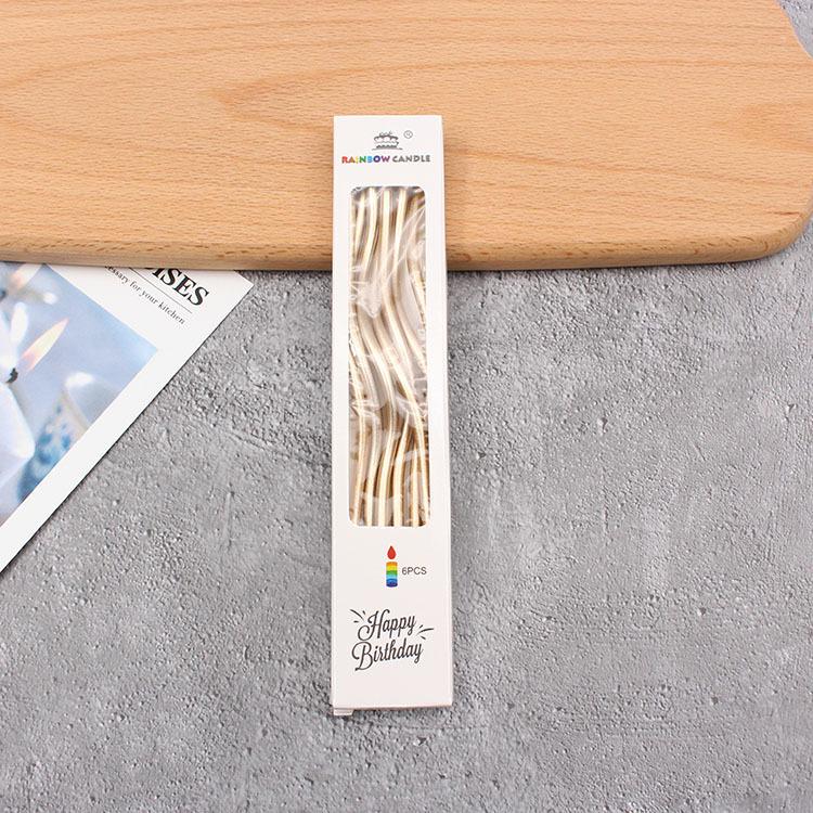 Gold-Stemmed Long Candles for Romantic Wedding Dinner