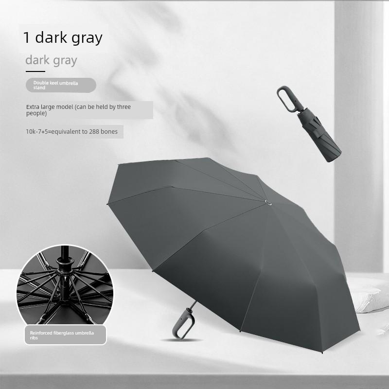 Fully Automatic Umbrella with Ring Buckle, Large Size, Double, Storm-Resistant, Student-Friendly, Dual-Use for Sun and Rain, Portable, Uv Protection