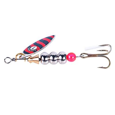Fishing Lures Blades Bell Shape Metal Spoon Spinnerbait, 7.5g Fishing Spinner Lures With Treble Hooks
