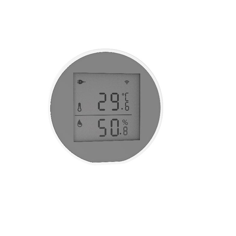 

Tuya Zigbee Temperature Humidity Sensor Indoor Hygrometer Thermometer Detector LCD Screen Smart Life App Battery Or USB Powered белый