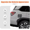 Fuel Tank Cap Trim Cover Compatible with Subaru Forester 2025,ABS Carbon Fiber Pattern Gas Fuel Door Cover Trim Scratch Cap,Exterior Fuel Tank Cap