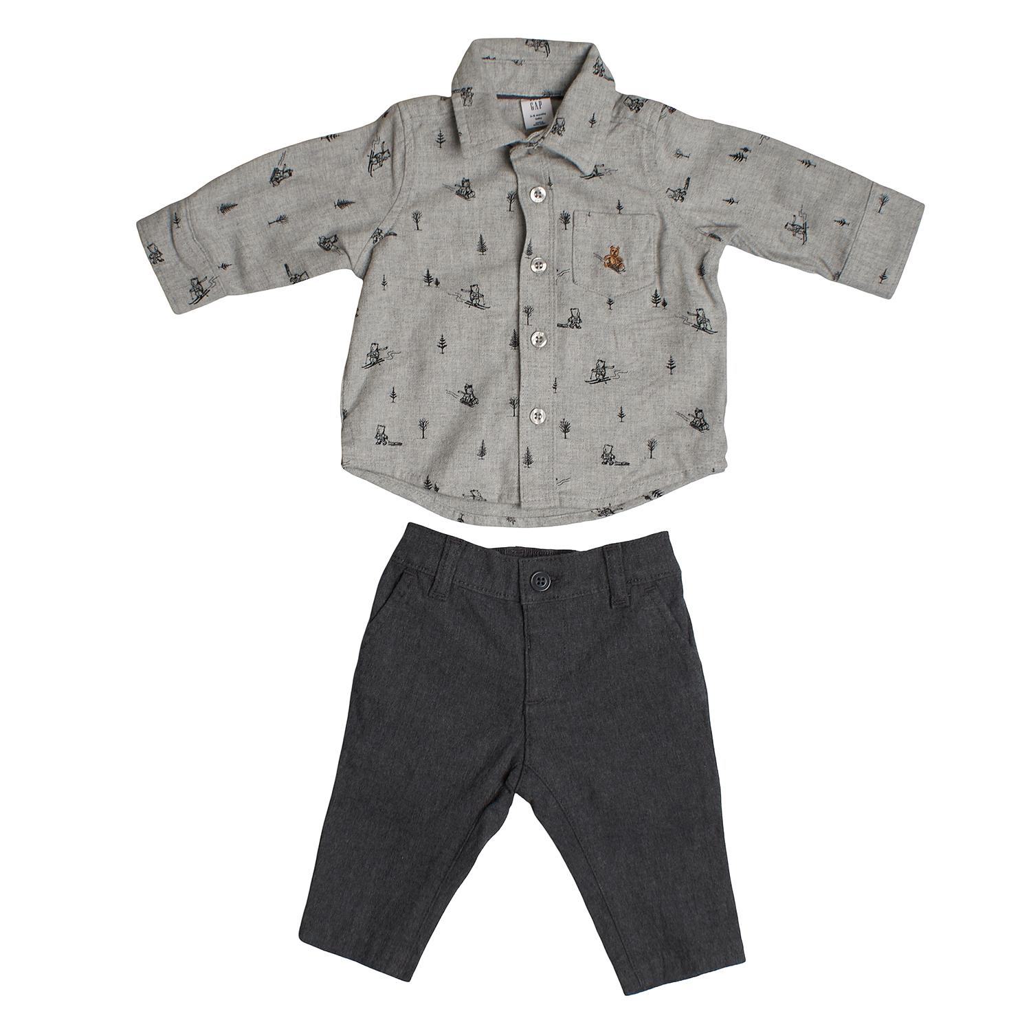 

Комплект из рубашки и длинных брюк 816168 для мальчика 3/6 MESES