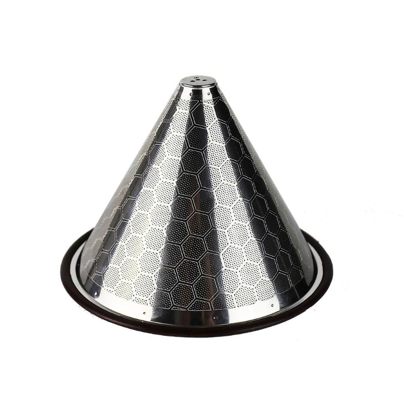 Hand Drip Coffee Maker Coffee Machine Accessory Coffee Filter Cup Professional Coffee Dripper Metal Espresso Tool