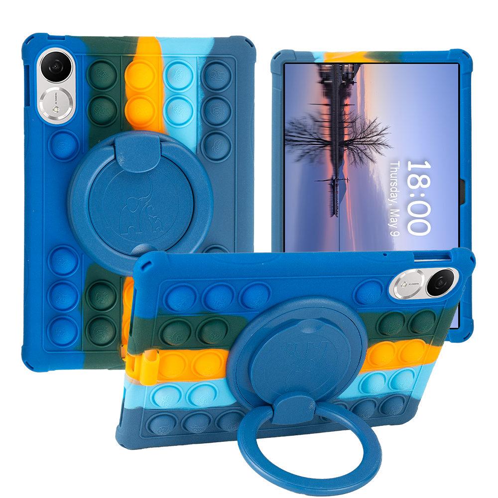 Pouzdro pro Honor Pad V9, Pop-it otočné měkké silikonové pouzdro pro Honor Pad V9 11,5 palce ROL-W00 Bezpečný stojánek pro děti