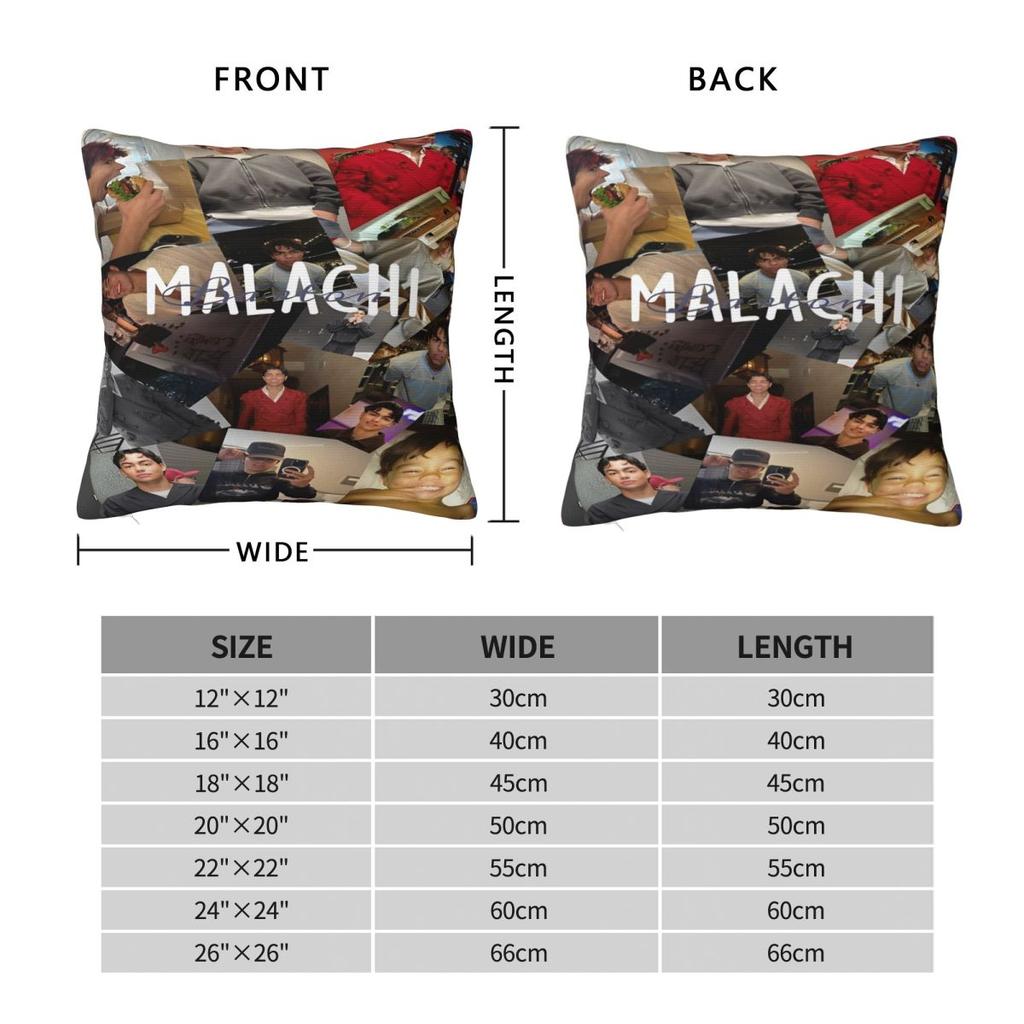 Malachi Barton Printing Pillowcases Cushion Cover Pillow Covers Soft and Sweet Seater Decor Zipper Multi Size