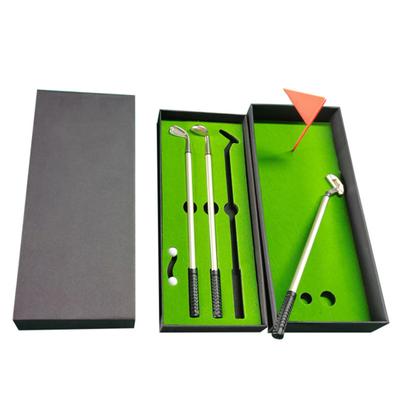 1 Set 0,7 mm Golfstift, schnelltrocknend, bequemer Griff, Golfschlägerform, flüssiges Schreiben, Bürogeschenk, Stiftset auf Wasserbasis, Schulbedarf
