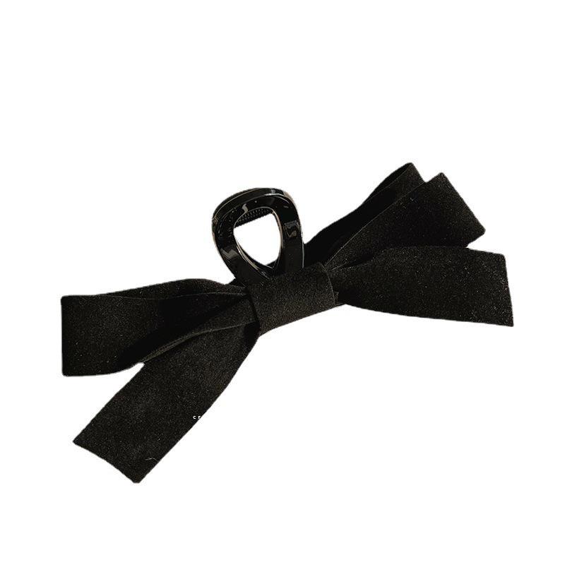 2023 Double-Sided Shark Hair Clip with Bow - Black Stylish Headwear