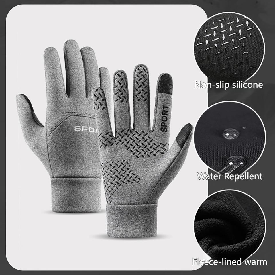 Loogdeel Outdoor Fahren Motorrad Wasserdicht Thermisch Rutschfest Handschuhe Winter Touchscreen Warm Damen Fahrrad Fitnessstudio Radfahren Handschuhe