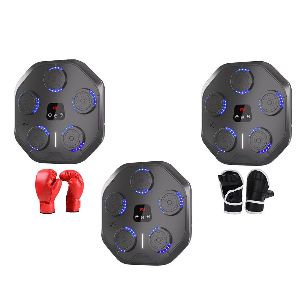 Music Boxing Machine Equipment Reaction Target Electronic Smart Boxing Wall Target for Household Kickboxing Practice Home Gym