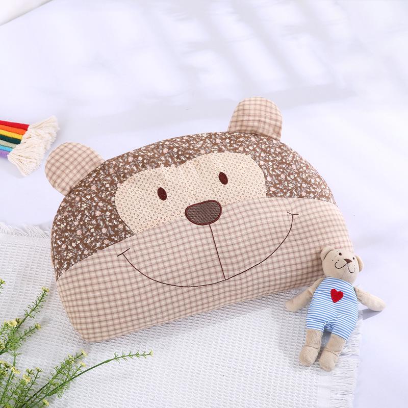 Breathable Cartoon Cotton Buckwheat Pillow - Absorbent & Washable 35x55cm Bitter Buckwheat Husk