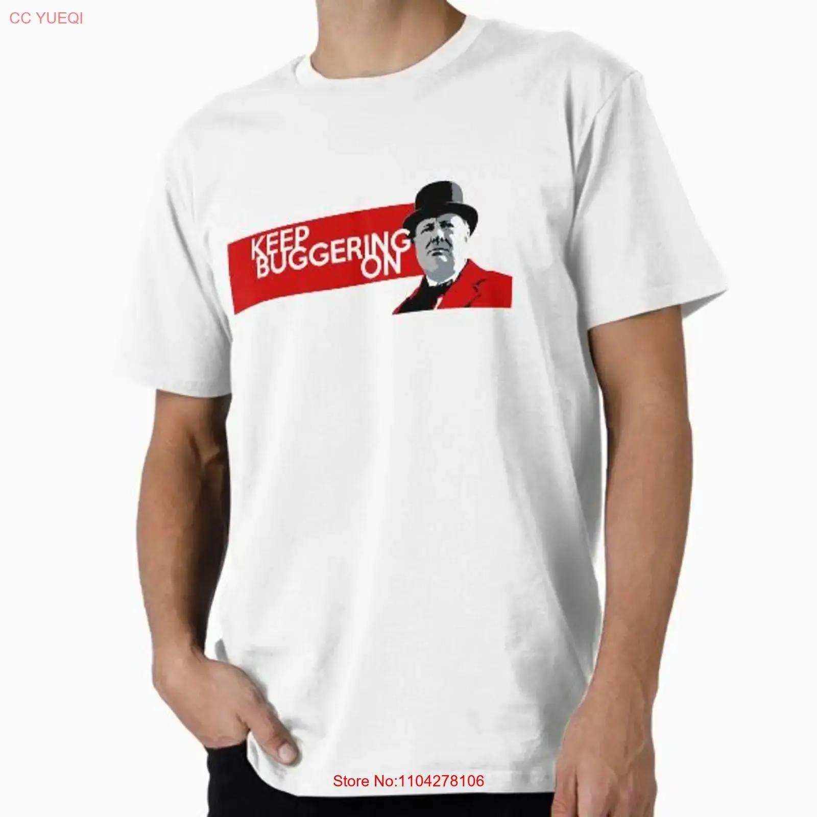 

Keep Buggering On II Premium Made in USA Mens T Shirt S to 5XL vintage Washed fashion Casual designer clothes S разноцветный