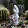 Artistic Religious Mother Son Statue Resins Figurine with LED Light Nursery Decors Mother Day Present For New Mom