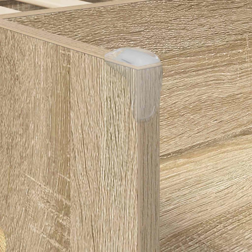 Kids Bed Frame with Storage Space Sonoma Oak 75 x 190 cm