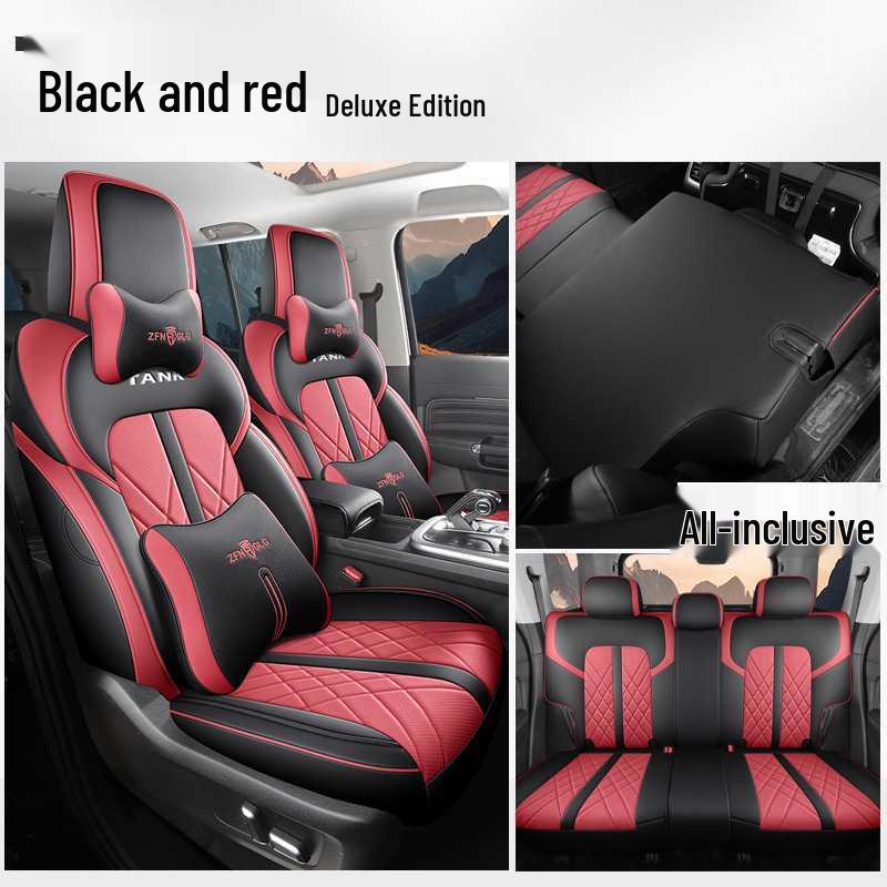 New Model Leather Car Seat Cushion for Tank 300 - Universal Five-Seater Four Seasons Cover