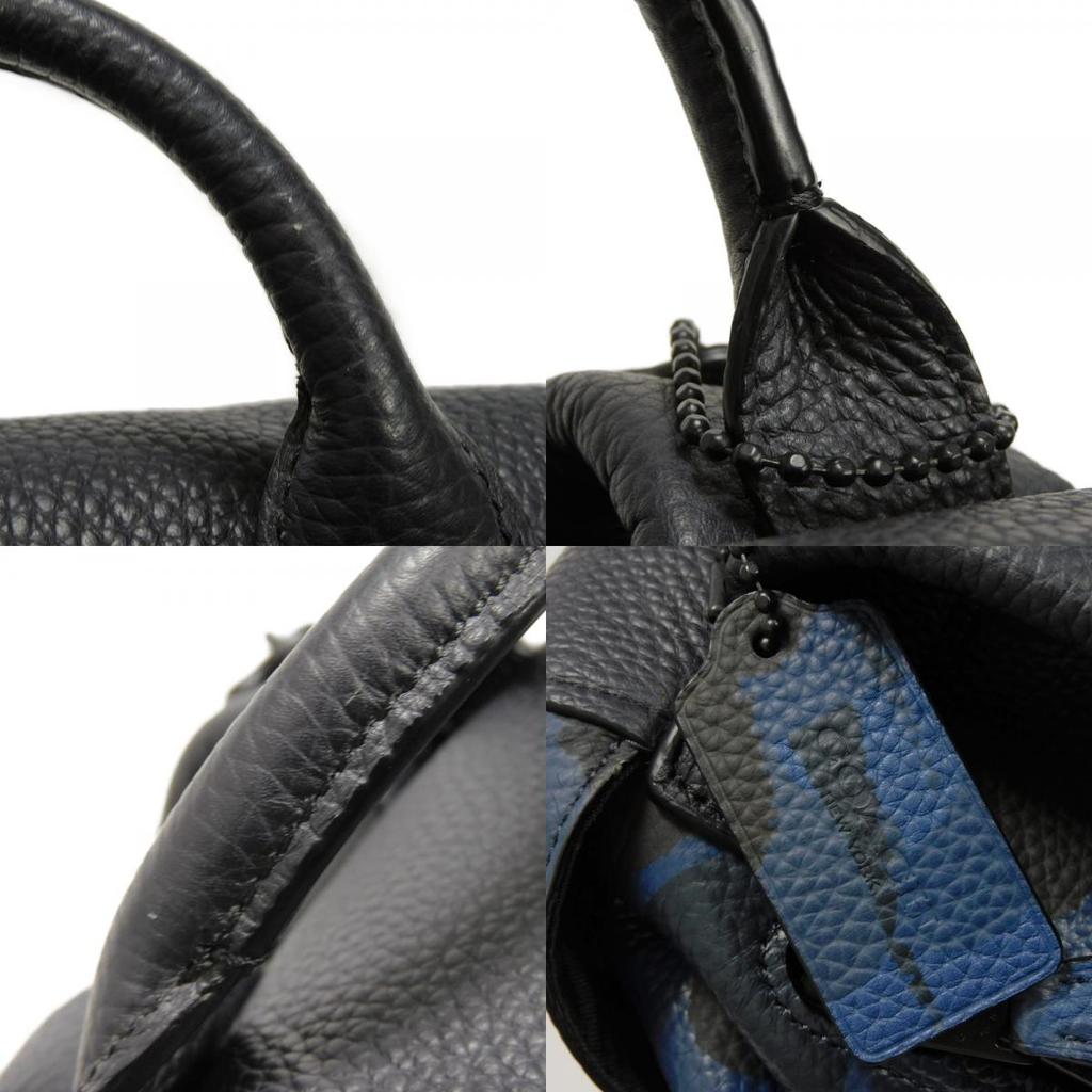 Gebrauchter Manhattan Printed Daypack 9726 (72056, 7927) in Navy Camouflage mit geprägtem Logo Blau für Herren aus Japan