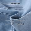 MOMOCO Boys' 2026 Summer Fashion Denim Two-Piece Set