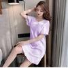 Sleeping Skirt for Women in Summer Thin Design Without Chest Cushion Girl's Skirt Sexy Women's Sleepwear Loose Fit Can Be Worn Outside Short Sleeved