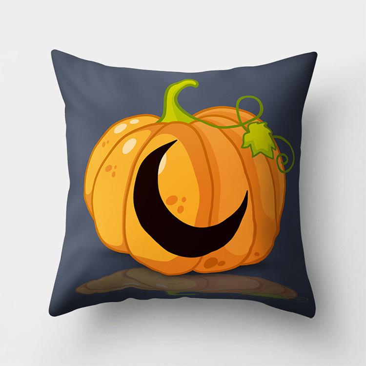 45x45cm Halloween Kissenbezug Kürbis Hexe Geister Schwarze Katze Bedrucktes Dekokissen Home Decor Kissenbezug Kissenbezug