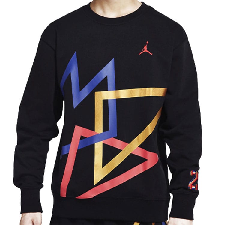 Jordan Sweatshirts Men's Black Crew Neck Moderate Regular CZ5468-010