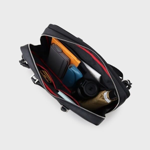 Takeo Kikuchi Cordura® Coated Briefcase, Men's, Black (019), Size 07001304