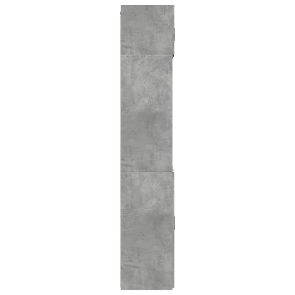 Tall Cabinet Concrete Grey 70 X 42.5 X 225 Cm Particleboard