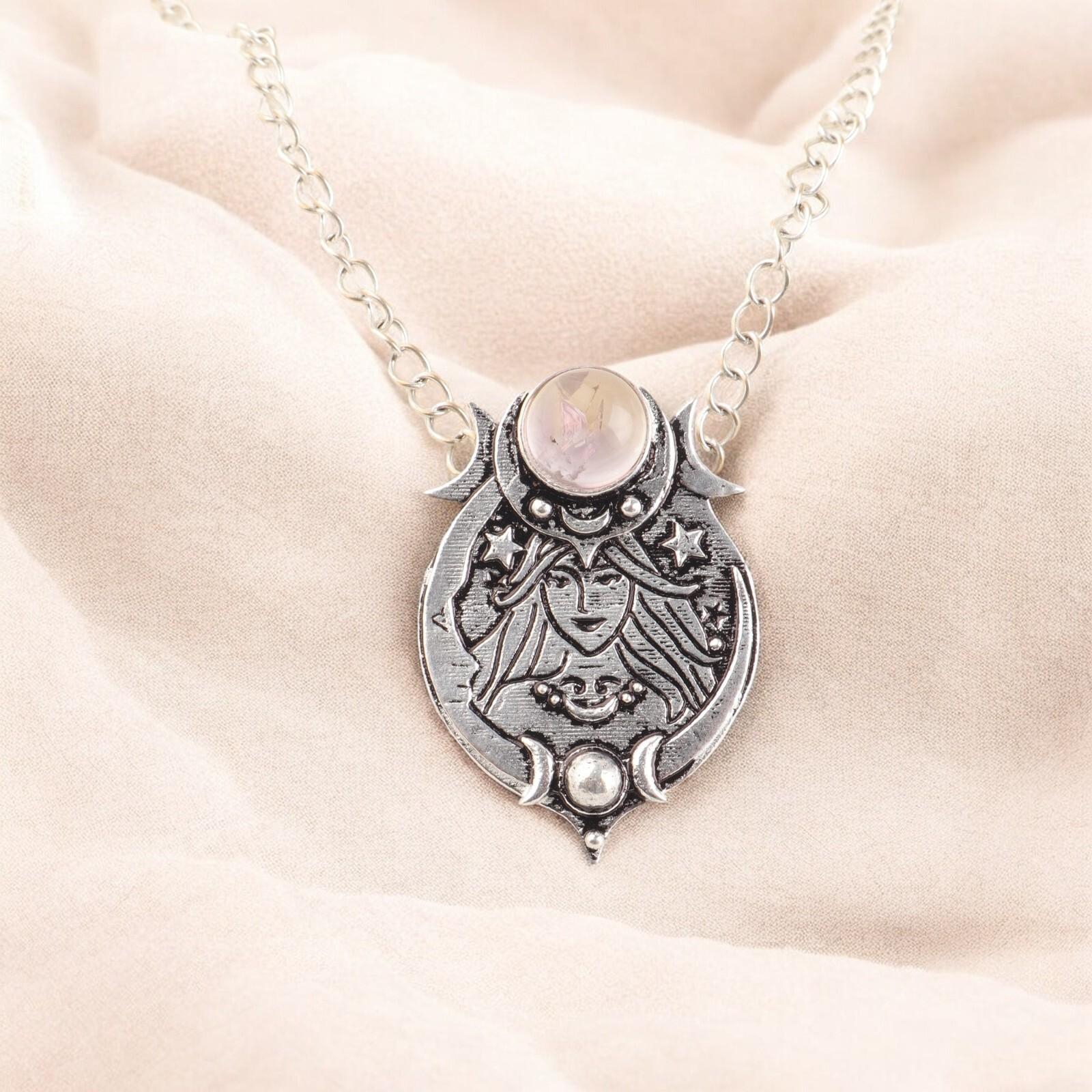 

Натуральный Радужный Лунный Камень Драгоценный Камень 925 Серебро Ожерелье Подвеска Для Женщин 1.63 CP-22-40