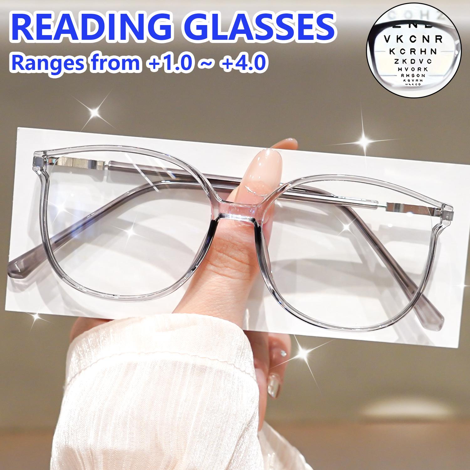 

Стильные очки для чтения для работы в офисе и за компьютером, модные очки для чтения, компьютерные очки, увеличение от +1.0 до +4.0 4.0