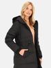 WOMEN' LONG DOWN JACKET WITH ZIPPER