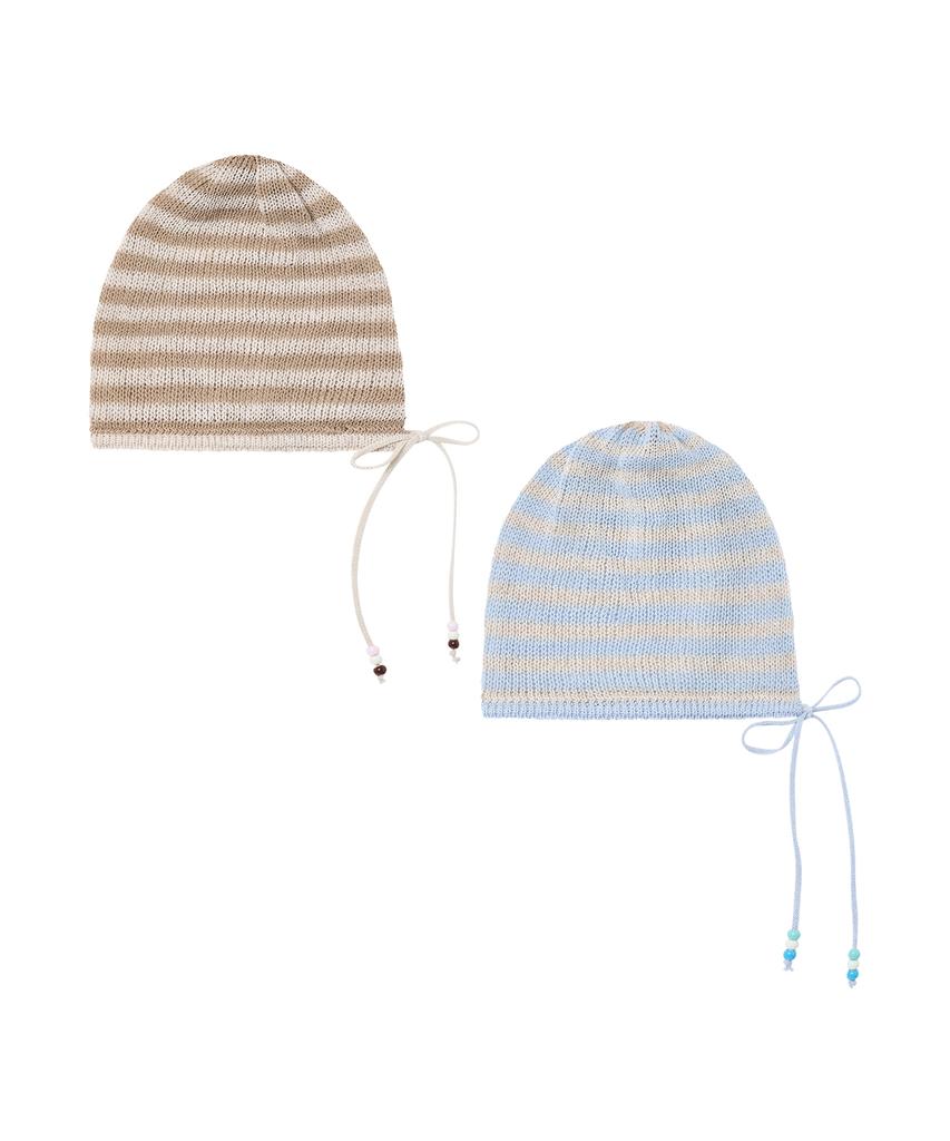 VIDEO JOCKEY Knit Beaded Beanie [Blue]