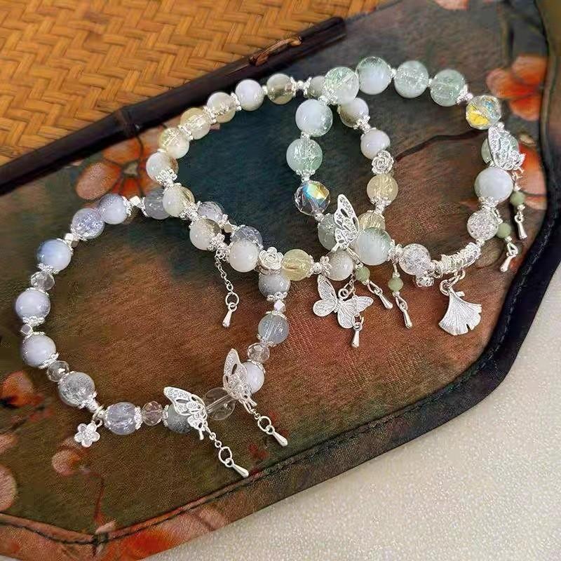 Summer Alloy Unique Womens Bracelet With Butterfly Tassel New Chinese Fashion