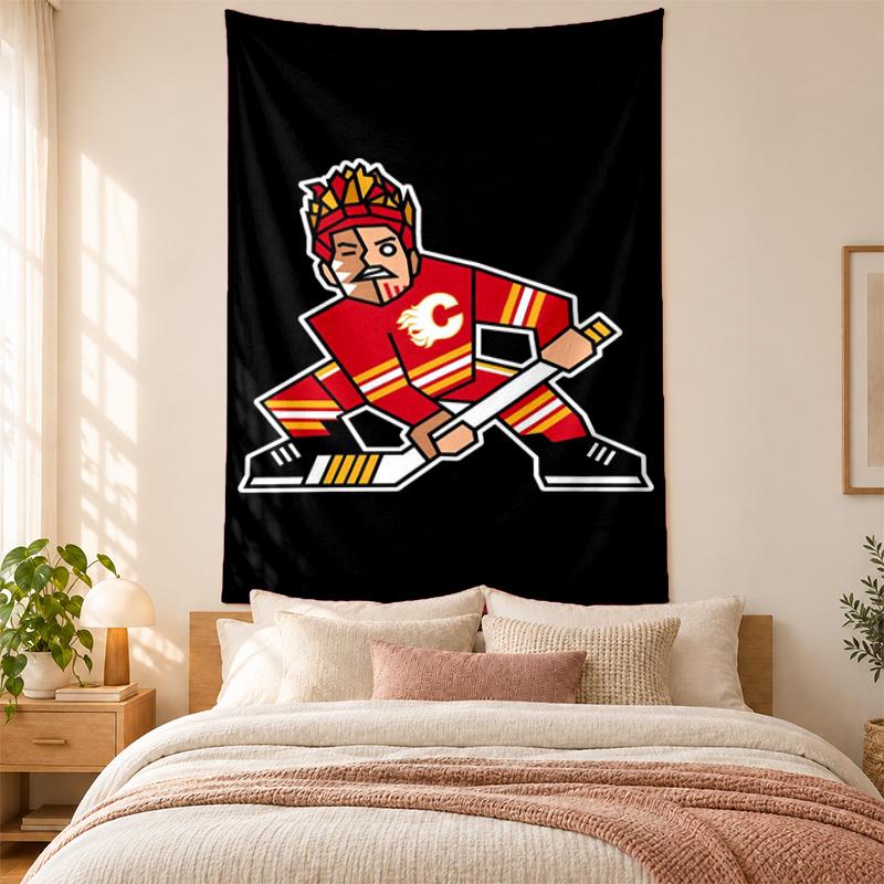Calgary Flames Tapestry highquality for decorating living room bedroom dorm walls ideal as bedroom wallart orholiday gift