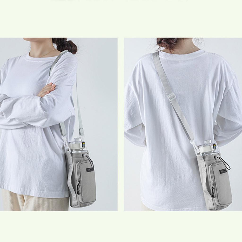 Nylon Cup Holder Portable Drink Holder Office Travel Cup Sleeve Nylon Water Bottle Sleeve Nylon Texture for Cup Bottle