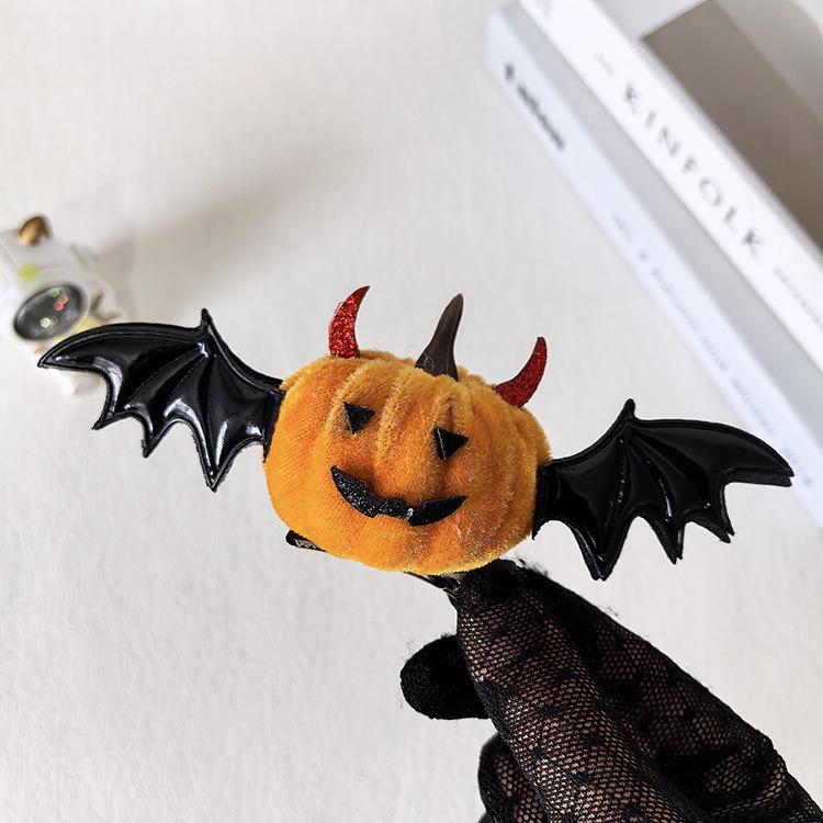 New Halloween hairpin Pumpkin ghost hairpin children adult funny holiday hairpin party headdress